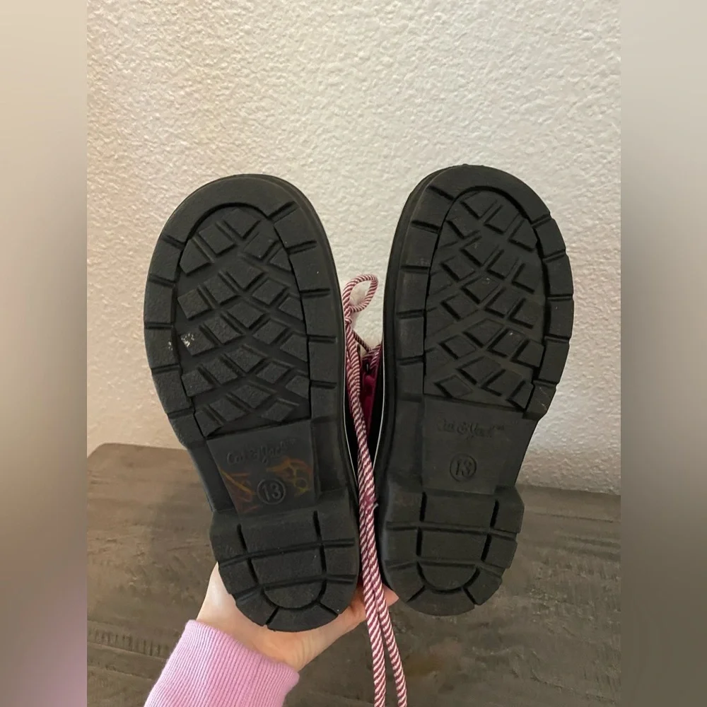 Cat & Jack Kids Pink and Black Winter snow Boots